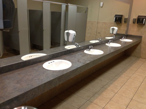 5. Before Public Restroom Countertop
